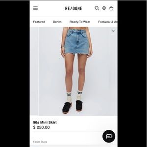 Redone 90S mini skirt